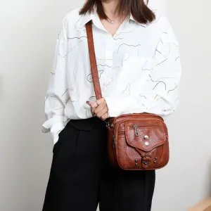 Retro Small and Lightweight Vegan Leather Cross-body Bags
