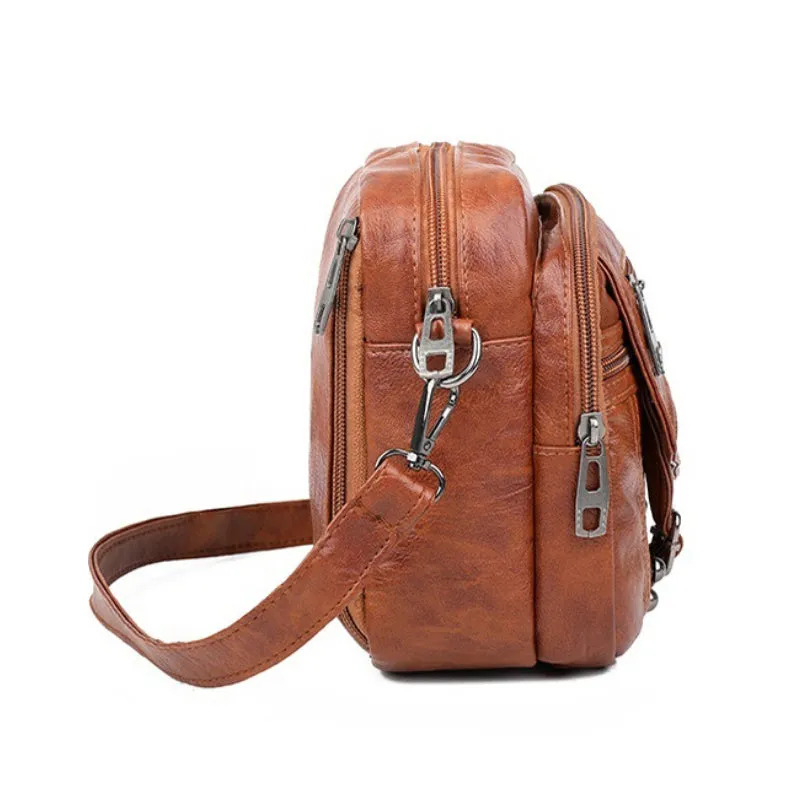 Retro Small and Lightweight Vegan Leather Cross-body Bags