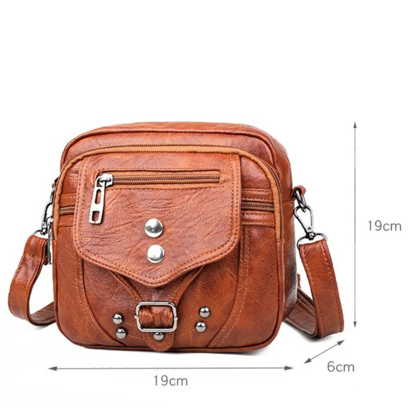 Retro Small and Lightweight Vegan Leather Cross-body Bags