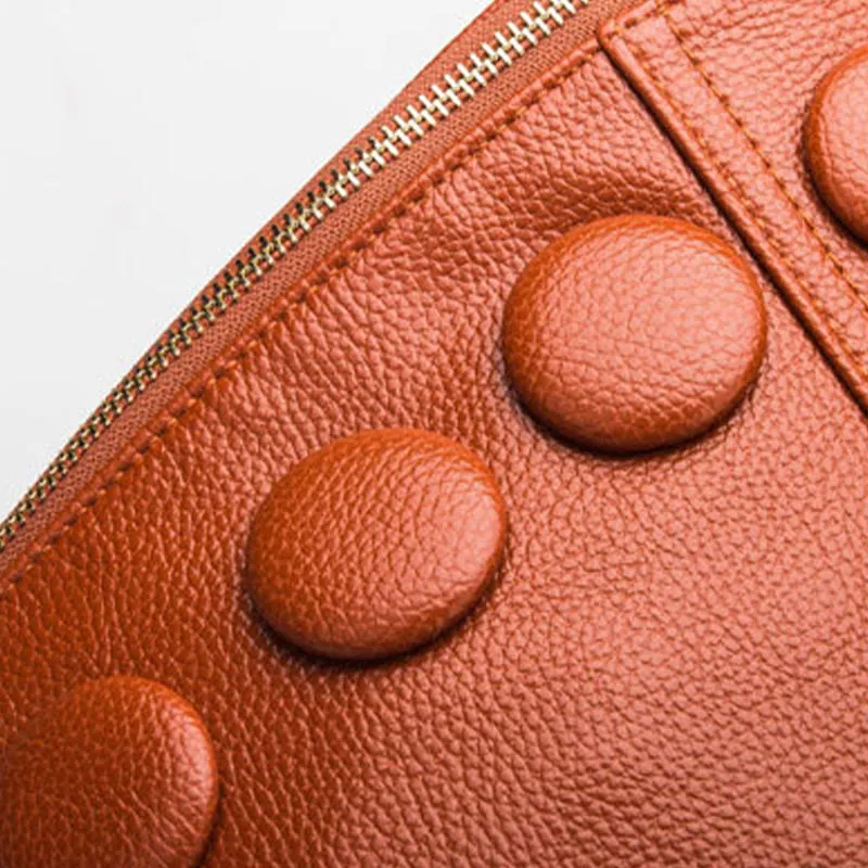 Solid Color Leather Backpack For Women Youth Travel Purse
