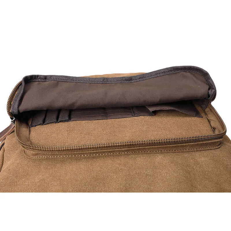 Stylish Canvas Shoulder and Crossbody Messenger Bag | Fits 15" Laptop