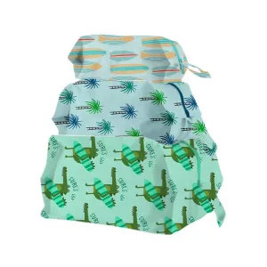 Surfers Paradise 3D Zip Pouch, Set of 3