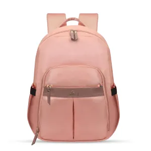 THE CLOWNFISH Women's Laptop Backpack for Office, College, Travel |Polyester Backpack | Fits 15.6 Inch Laptop | Roamers Collection - Purple colour