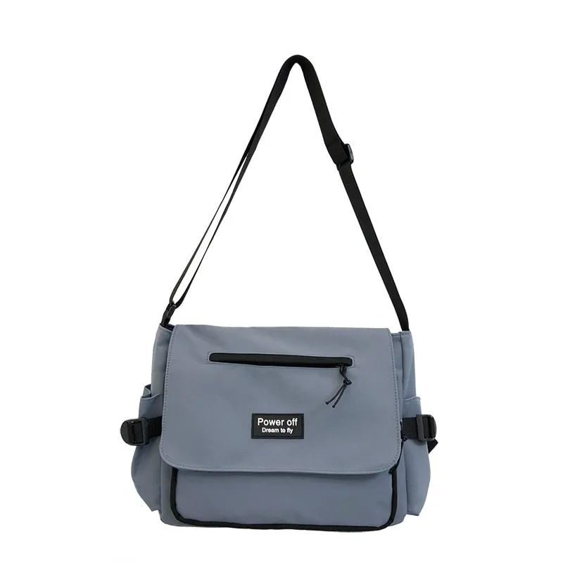 Versatile Unisex Crossbody Messenger Bags with Badges