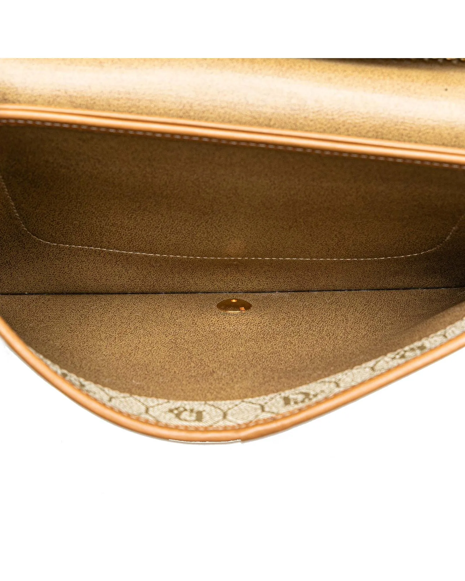 Vintage Dior Beige Canvas Chain Bag