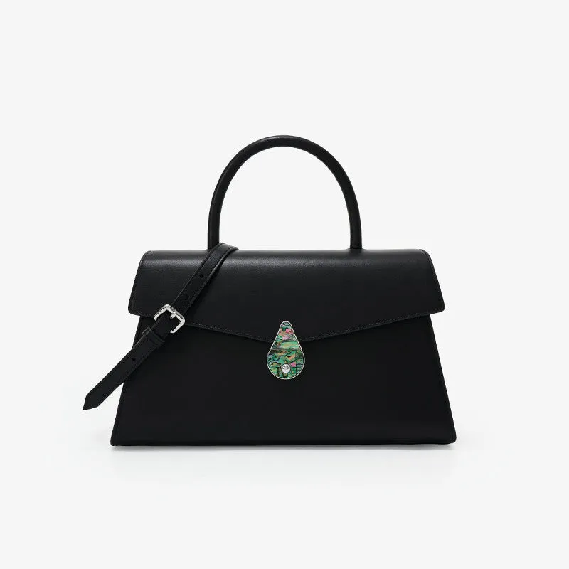 Women's Large Capacity Leather Messenger Bag